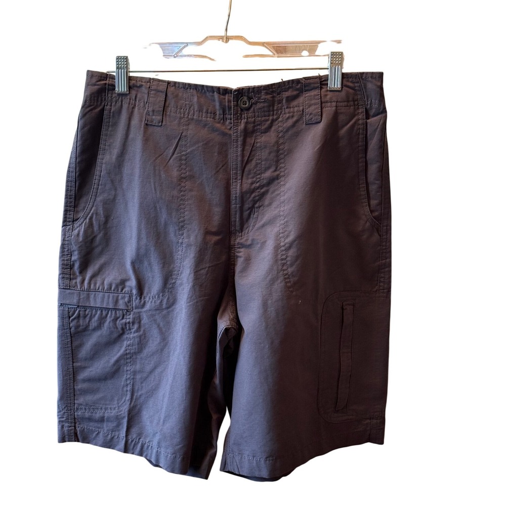 Covington Mens Cargo Shorts Dark‎ Gray Size 32 Cotton Nylon Utility Hiking New